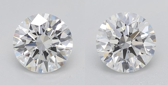 VS2 - SI1 diamond round h color