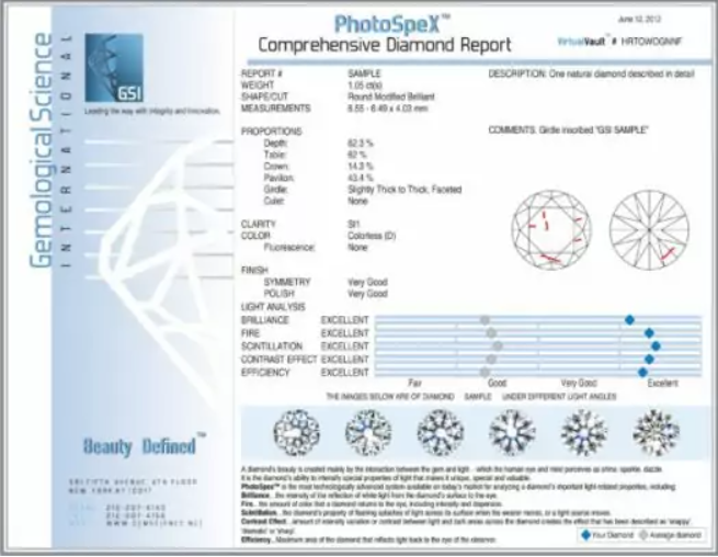 GSI certificate sample