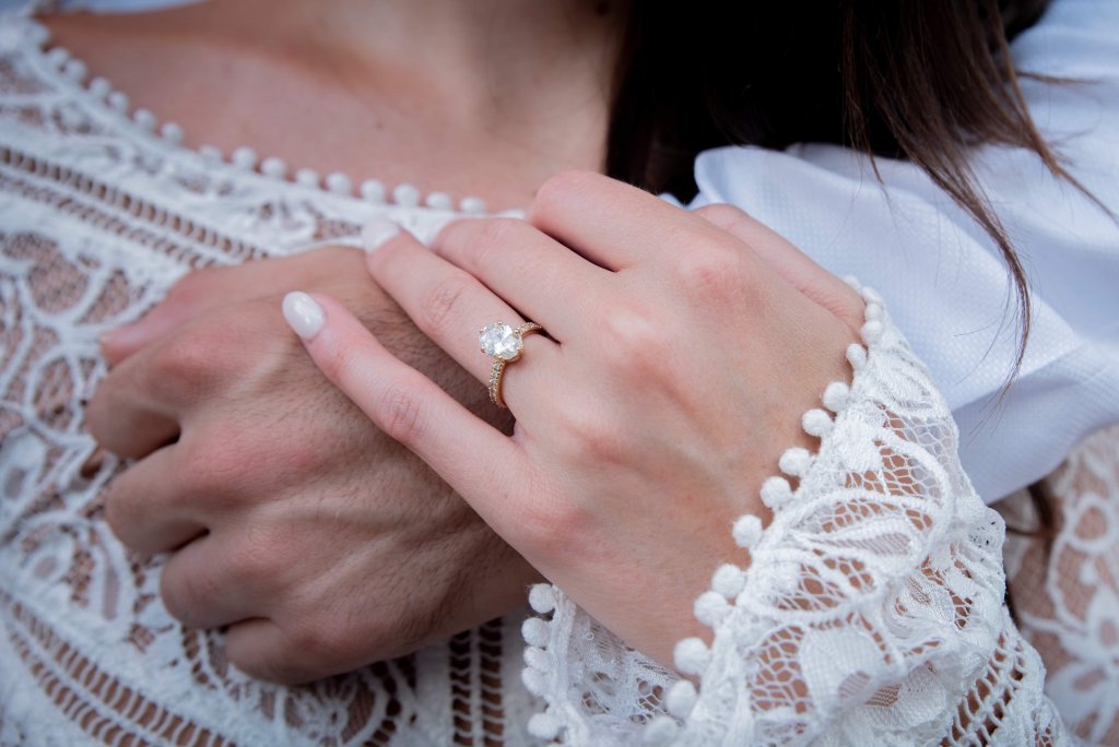 pave oval diamond ring - the Micro Pavé Setting