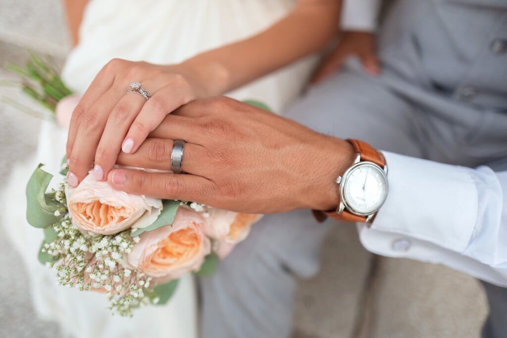 pave round cut diamond vintage ring - Engagement Rings vs Wedding Rings