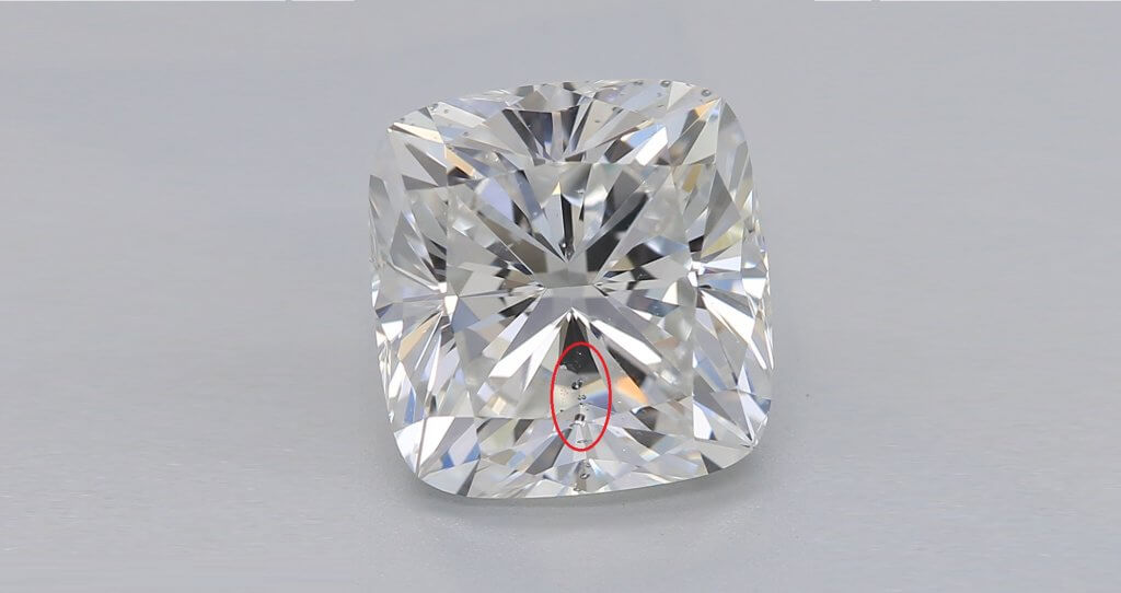CUSHION Cut diamond- 1 carat F SI1 CLARITY - SI1 Diamond Clarity
