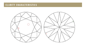 GIA Diamond plot Clarity Characteristics - The Four Cs of Diamonds