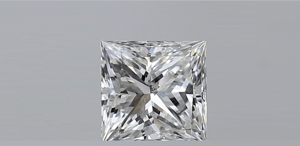 princess cut Diamond Clarity I1 and I2