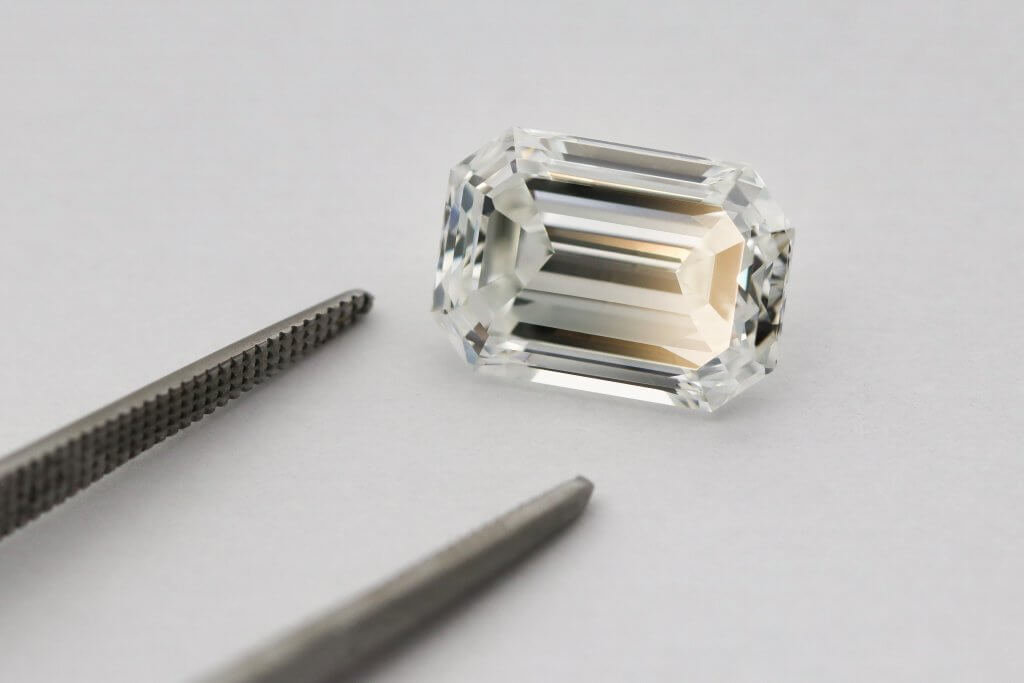 Perfect cut emerald diamond for engagement ring- Diamond Cut