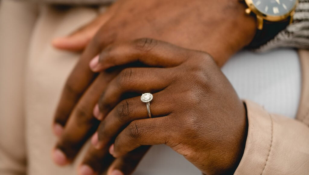 round halo diamond ring