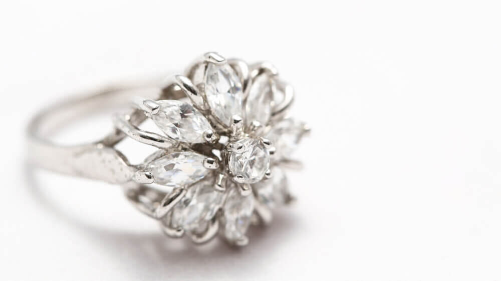 1STDIBS JEWELRY ENGAGEMENT RING Diamond,Flower,Ring